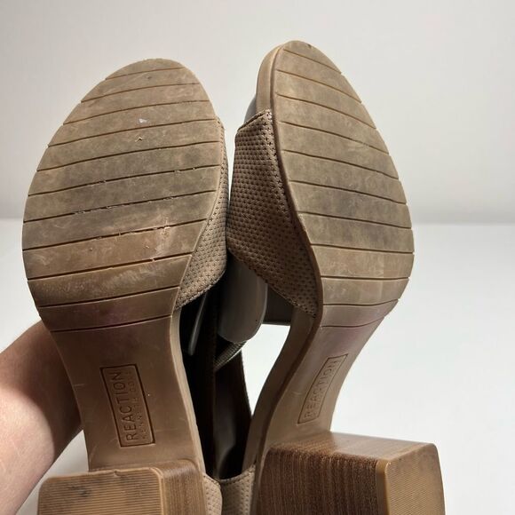 Kenneth Cole Womens Hit T-Strap Taupe T-Strap Heels Size 8,5 - Picture 12 of 16